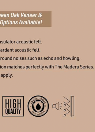 Duży panel ścienny akustyczny klasa B