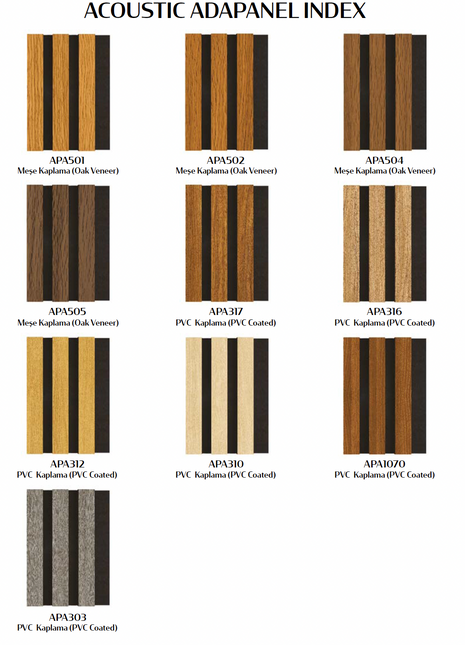 Duży panel ścienny akustyczny klasa B