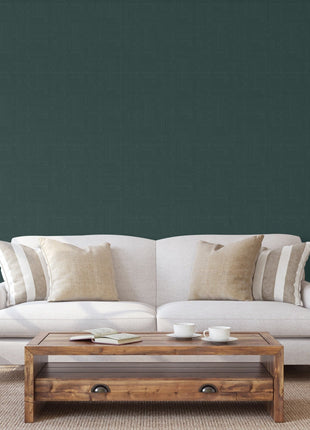 Ciemnozielona tapeta o delikatnej strukturze Alfa 3703-4