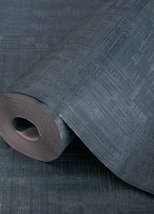 Ciemnozielona tapeta o delikatnej strukturze Alfa 3703-4