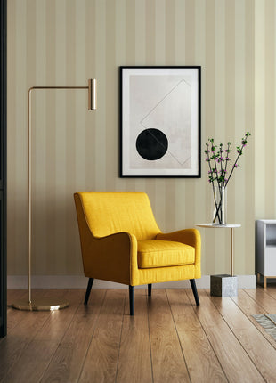 Klasyczna, jasnożółta tapeta w pasy Alfa 3704-2 | 16,5 m2 w rolce |