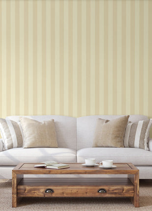 Klasyczna, jasnożółta tapeta w pasy Alfa 3704-2 | 16,5 m2 w rolce |