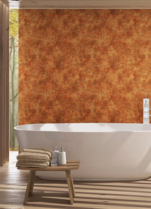 Gładka, pomarańczowa tapeta Alfa 3710-5