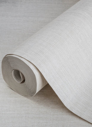 Jasnobeżowa tapeta tkaninowa Alfa 3711-1