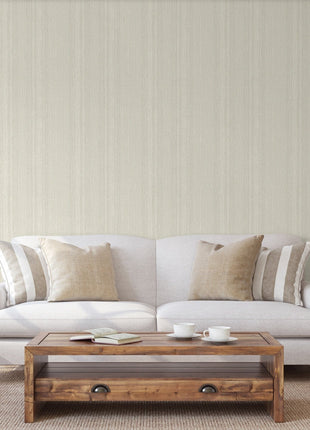 Jasnobeżowa tapeta tkaninowa Alfa 3711-1