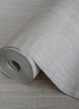 Jasnobeżowa tapeta tkaninowa Alfa 3711-2