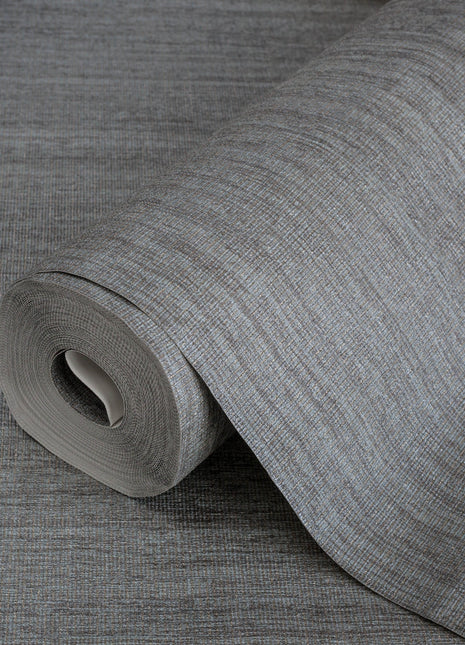 Ciemnoszara tapeta tkaninowa Alfa 3711-5