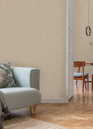 Beżowa tapeta tkaninowa Alfa 3712-2