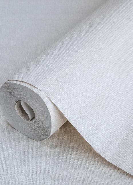 Jasnobeżowa tapeta tkaninowa Alfa 3716-2