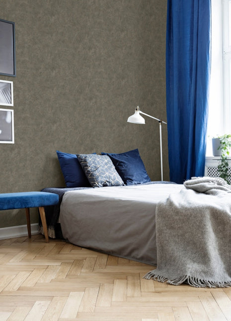 Ciemnobrązowa tapeta struktura kamienia Alfa 3717-7