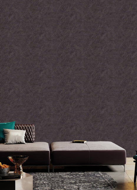 CIemnobrązowa tapeta struktura kamienia Alfa 3717-8