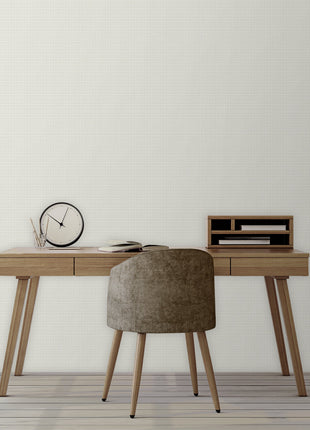 Biało-szara tapeta w pepitkę Alfa 3718-1